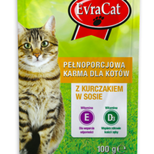 EVRA CAT KOT 100G SASZ. Z KURCZAKIEM/24