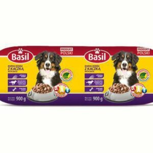 P BASIL KARMA S.PIES 900G KACZKA/10 PAŁKA