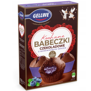 GELLWE BABECZKI CZEKOLADOWE Z BORÓWKĄ 311G/6
