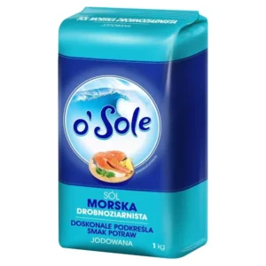 CENOS O`SOLE SÓL MORSKA DROBNOZIARNIASTA JODOWANA 1KG/12