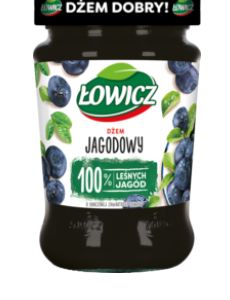 ŁOWICZ DŻEM JAGODOWY 280g/8