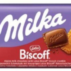 MILKA CZEKOLADA 90g LOTUS BISCOFF /24 &