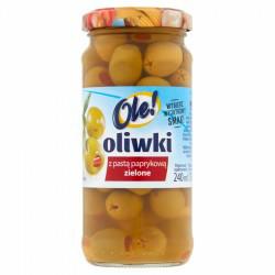 OLE! OLIWKI Z PASTĄ PAPRYKOWĄ 240ML/12 ZIELONE