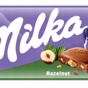 MILKA CZEKOLADA 90g ORZECHOWA /24 HAZELNUTS